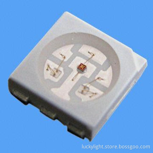 1.50mm Height 2,220 Package Top View Full Color Chip LEDs, Low-current (2mA) Operating